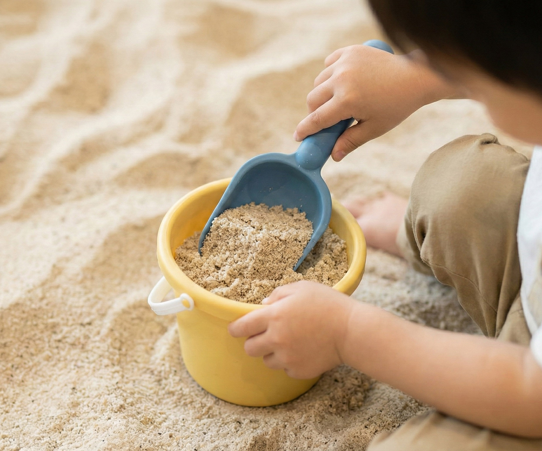 Kids playing in sandbox